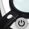 Unyqoos® Handzame leesloep met verstelbare verlichting en sterke vergroting voor veelzijdig gebruik