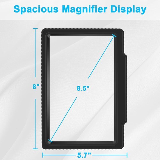 Unyqoos® Ergonomisch lichtgewicht vergrootglas voor optimaal lezen van kleine details