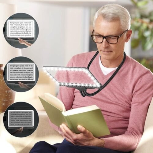Unyqoos® Verlicht Vergrootglas met Flexibele Hals voor Comfortabel Lezen en Minder Oogvermoeidheid