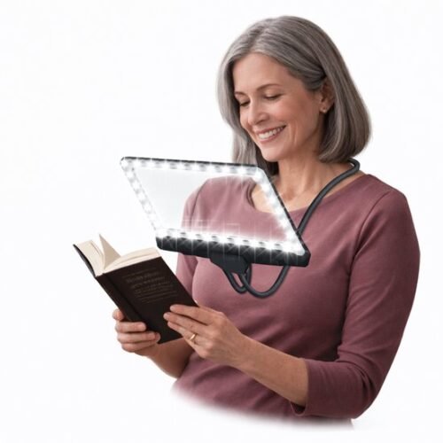 Unyqoos® Hands-free Vergrootglas met LED-verlichting en Flexibele Zwanenhals voor Lezen
