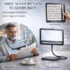 Unyqoos® Hands-free Vergrootglas met LED-verlichting en Flexibele Zwanenhals voor Lezen