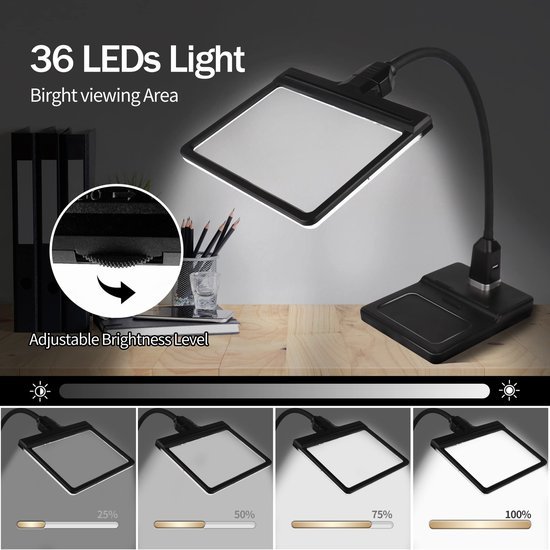 550x550-6290.jpg Unyqoos® Verstelbare bureaulamp met dimbaar vergrootglas en ledverlichting voor precisiewerk