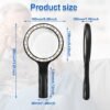 Unyqoos® Handsfree leesloep met LED verlichting en verstelbare vergroting voor senioren