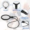 Unyqoos® Handsfree leesloep met LED verlichting en verstelbare vergroting voor senioren