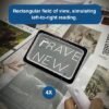 Unyqoos® Oplaadbaar LED-vergrootglas met 4x vergroting voor eenvoudig lezen