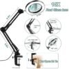 Unyqoos® Tafelvergrootglas met Verlichting en Standaard voor Nauwkeurig Werken en Lezen
