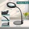Unyqoos® Dimbare LED Vergrootlamp met Flexibele Zwanenhals en 10x Vergroting