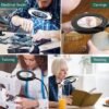 Unyqoos® Dimbare LED Vergrootlamp met Flexibele Zwanenhals en 10x Vergroting