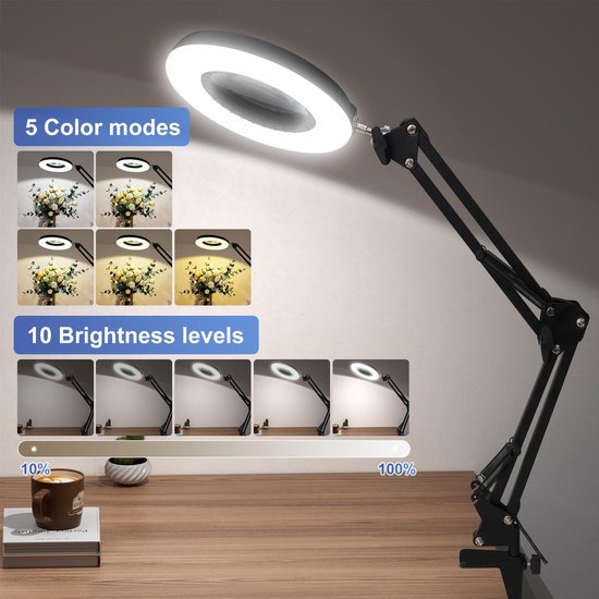 550x550-6401.jpg Unyqoos® Verstelbare vergrootlamp met licht voor precisie handwerk en lezen