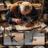 Unyqoos® Handenvrij Vergrootglas met Verlichting en Flexibele Zwanenhals voor Creatief Werk