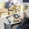 Unyqoos® Dimbare LED-vergrootlamp met verstelbare zwenkarm en sterke klem