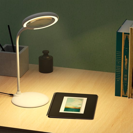 550x550-6475.jpg Unyqoos® Verstelbare vergrootlamp met drie kleurinstellingen en flexibele zwanenhals