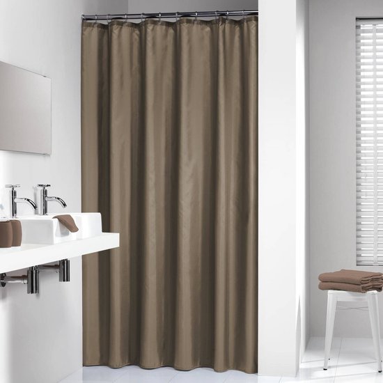 Unyqoos® Hoogwaardig Douchegordijn in Zandkleur voor Luxe Badkamerervaring, 180 x 200 cm