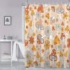 550x550-6499.jpg Unyqoos® Stijlvol en Kleurrijk Douchegordijn met Levendige Paddenstoelenprint voor Badkamerdecoratie, Inclusief 12 Haken