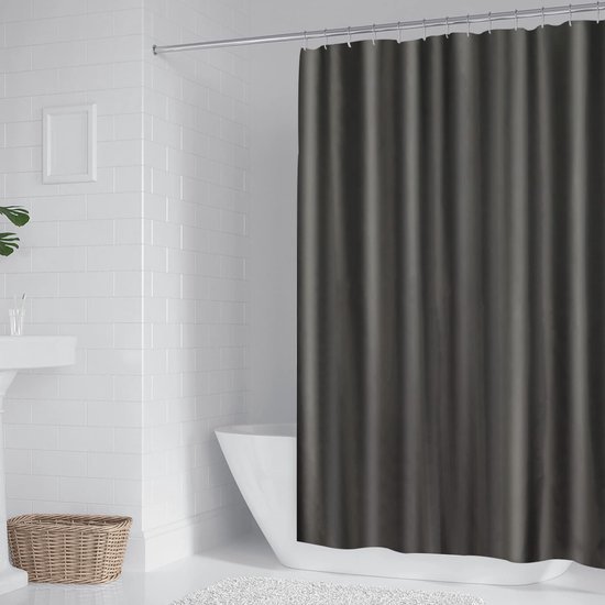 Unyqoos® Hoogwaardig Waterafstotend Douchegordijn van Polyester met Antibacteriële Eigenschappen, 180 x 200 cm