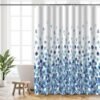 Unyqoos® Stijlvol Blauw Bubbelpatroon Douchegordijn Met Verzwaarde Zoom Voor Badkamerdecoratie
