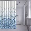 Unyqoos® Stijlvol Blauw Bubbelpatroon Douchegordijn Met Verzwaarde Zoom Voor Badkamerdecoratie