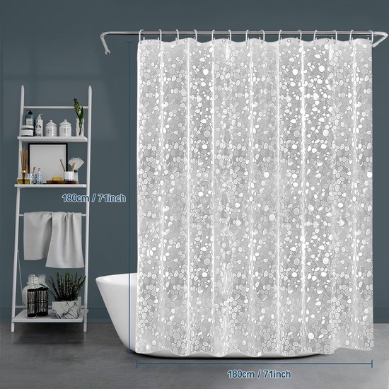 Unyqoos ® Stijlvol Douchegordijn met Waterdichte en Schimmelwerende Eigenschappen voor de Badkamer