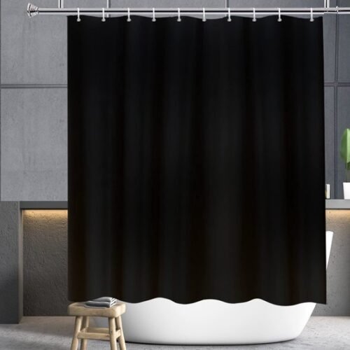 Unyqoos ® Elegant Zwart Douchegordijn met Waterafstotende en Schimmelbestendige Eigenschappen