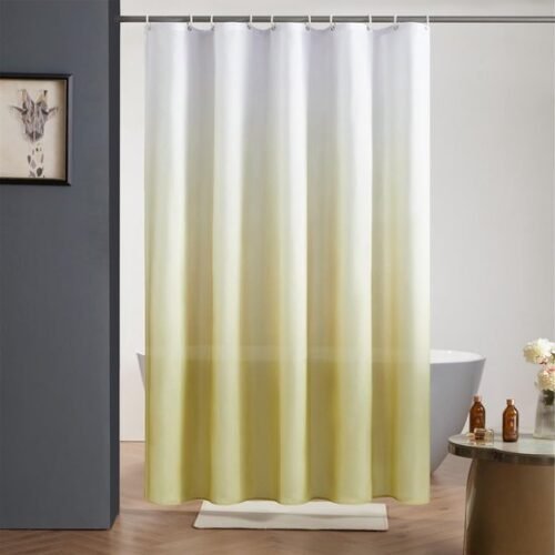 Unyqoos ® Schimmelwerend en Waterdicht Douchegordijn van Textiel met Ringen - 120 x 200 cm