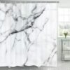 Unyqoos® Elegant Marmerlook Douchegordijn met Waterbestendige Eigenschappen en Gemakkelijke Installatie