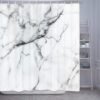 Unyqoos® Elegant Marmerlook Douchegordijn met Waterbestendige Eigenschappen en Gemakkelijke Installatie