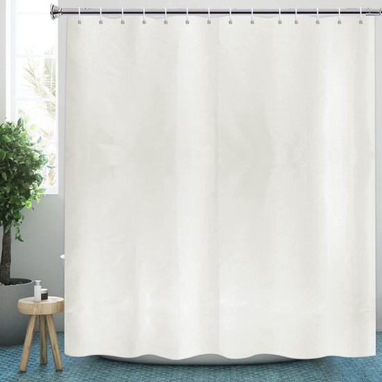Unyqoos® Waterafstotend Douchegordijn van Textiel met Metalen Ogen voor Stijlvolle Badkamerinrichting
