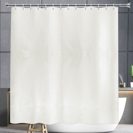 Unyqoos® Waterafstotend Douchegordijn van Textiel met Metalen Ogen voor Stijlvolle Badkamerinrichting