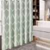 Unyqoos® Stijlvol Geometrisch Douchegordijn met Luxe Textuur en Waterdichte Afwerking 180 x 180 cm