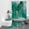 Unyqoos® Stijlvol Douchegordijn met Marmerlook, Waterafstotend en Schimmelbestendig voor Luxe Badkamerdecoratie