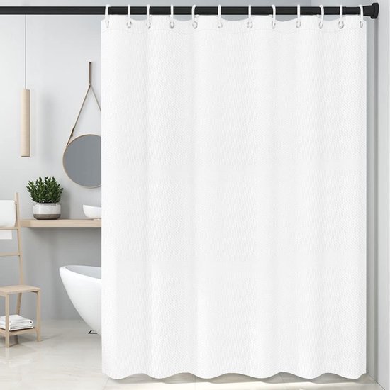550x550-6658.jpg Unyqoos® Schimmelbestendig en Waterdicht Douchegordijn met Antibacteriële Polyester Stof voor Badkamers