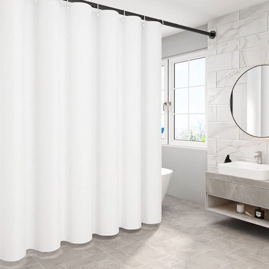 550x550-6659.jpg Unyqoos® Schimmelbestendig en Waterdicht Douchegordijn met Antibacteriële Polyester Stof voor Badkamers