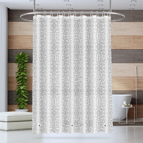 550x550-6664.jpg Unyqoos® Schimmelwerend Douchegordijn van Hoogwaardig Polyester voor Bad & Douche, Waterdicht en Antibacterieel, 180x180 cm