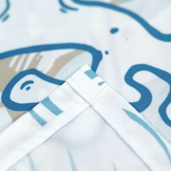 Unyqoos ® Betoverend Oceaan Thema Douchegordijn Met Zeepaardjes En Koraal Sterrenpatronen, 180 x 180 cm