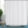 Unyqoos® Waterafstotend Antischimmel Douchegordijn van Polyester met Verzwaarde Zoom, 200 x 220 cm, Wit