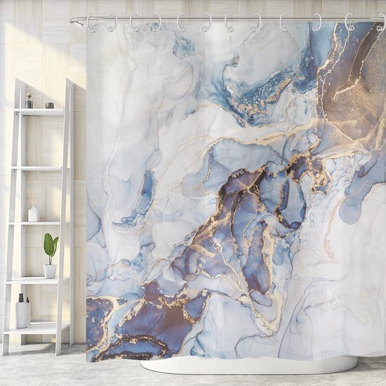 550x550-6693.jpg Unyqoos® Douchescherm met Marmerlook, Waterafstotend en Stijlvol voor Badkamers, Inclusief 12 Haken, 180x200 cm