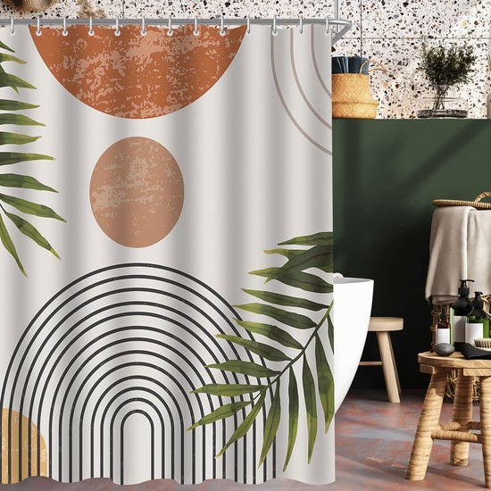 Unyqoos® Stijlvol Douchegordijn met Antischimmel en Waterafstotende Eigenschappen voor Badkamer 200 x 200 cm