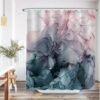Unyqoos® Stijlvol Douchegordijn Met Pastelkleurige Aquarelprint, Anti-Schimmel, Waterafstotend, Inclusief Ringen, 180 x 200 cm