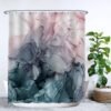 Unyqoos® Stijlvol Douchegordijn Met Pastelkleurige Aquarelprint, Anti-Schimmel, Waterafstotend, Inclusief Ringen, 180 x 200 cm