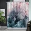 Unyqoos® Stijlvol Douchegordijn Met Pastelkleurige Aquarelprint, Anti-Schimmel, Waterafstotend, Inclusief Ringen, 180 x 200 cm