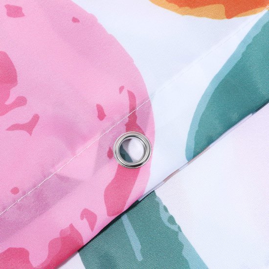 Unyqoos ® Modern Waterafstotend Douchegordijn van Hoogwaardig Polyester met Haken en Versterkte Ogen, 183 x 183 cm