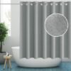 Unyqoos® Stijlvol Grijs Douchegordijn Zonder Haken met Zwaar Kunstlinnen Design voor Luxe Badkamers
