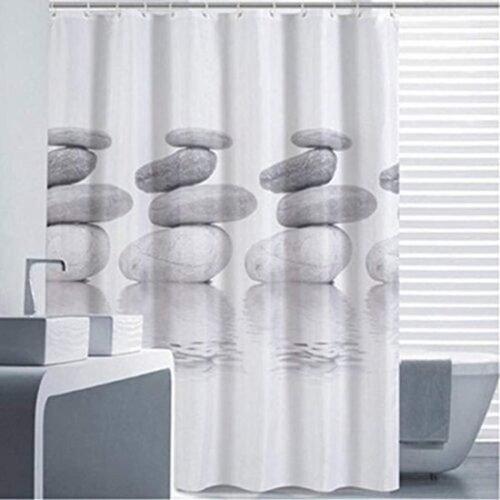 550x550-6795.jpg Unyqoos® Waterafstotend en Schimmelbestendig Douchegordijn met Versterkte Ringen voor Langdurig Gebruik