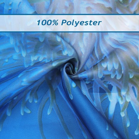 Unyqoos ® Stijlvol Douchegordijn met Tropisch Oceaanontwerp voor Badkamer, Waterbestendig en Schimmelwerend