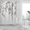 Unyqoos® Verfrissend Douchegordijn met Bloemen- en Bladerenmotief voor Een Ontspannende Badkamerervaring