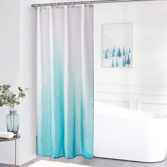 550x550-6881.jpg Unyqoos ® Elegant Textiel Douchegordijn met Schimmelwerende & Waterdichte Eigenschappen Inclusief 8 Ringen