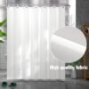 550x550-6906.jpg Unyqoos® Elegant Wit Douchegordijn Waterafstotend en Schimmelbestendig voor Bad en Douche 180x180 cm