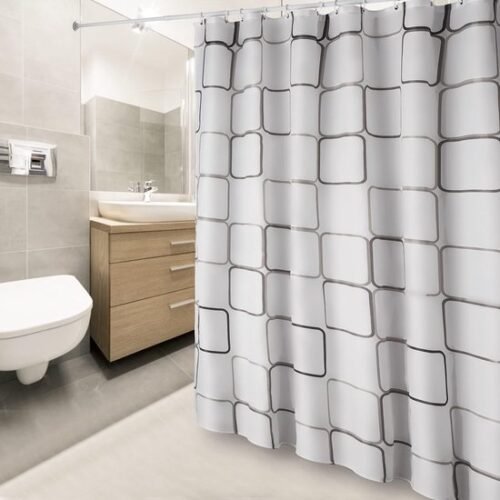 550x550-6920.jpg Unyqoos® Waterbestendig en Sneldrogend Douchegordijn met Luxe Stof en Inclusief Gordijnringen