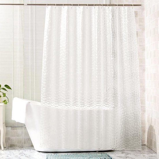 550x550-6948.jpg Unyqoos® Transparant 3D Effect Douchegordijn met Antischimmel en Waterdichte Eigenschappen 180 x 200 cm