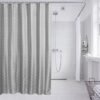 Unyqoos® Stijlvol Polyester Douchegordijn met Verzwaarde Zoom in Grijs Pijlpatroon - 180 x 200 cm